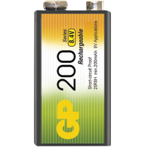 Akku 9V-Block 8,4V 200mAh NiMH GP BATTERIES