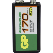 Akku 9V-Block 9,6V NiMH Be-Power Pulsartec GP BATTERIES