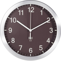 TFA Funk-Wanduhr Alu (Ø x T) 25