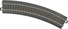 H0 C-Gleis 24130 Gebogen R360 30°/6er H0 C-Gleis 24130 Gebogen R360 30°/6er