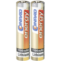 Conrad energy Batterie EXTREME POWER Micro(AAA) 1,5V 1100mAh Lithium (2St.)