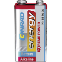 Conrad energy Batterie 9V-Block 9V Extreme Power Alkaline