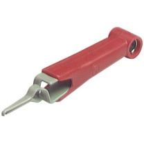 Abgreifklemme fein Sks Hirschmann Agf2 1A 54mm Rot