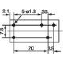 Relais Rm3.5 1xum 24 V 10 A