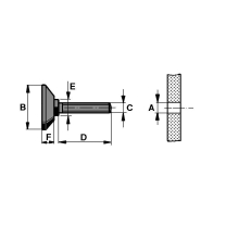 PB Fastener Ger&auml;tefu&szlig; Schraubbar M10 50mm