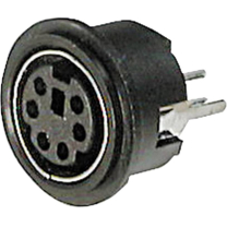 Potentiometer Service GmbH Mini-DIN-Steckdose 4-polig Senkr. Montage